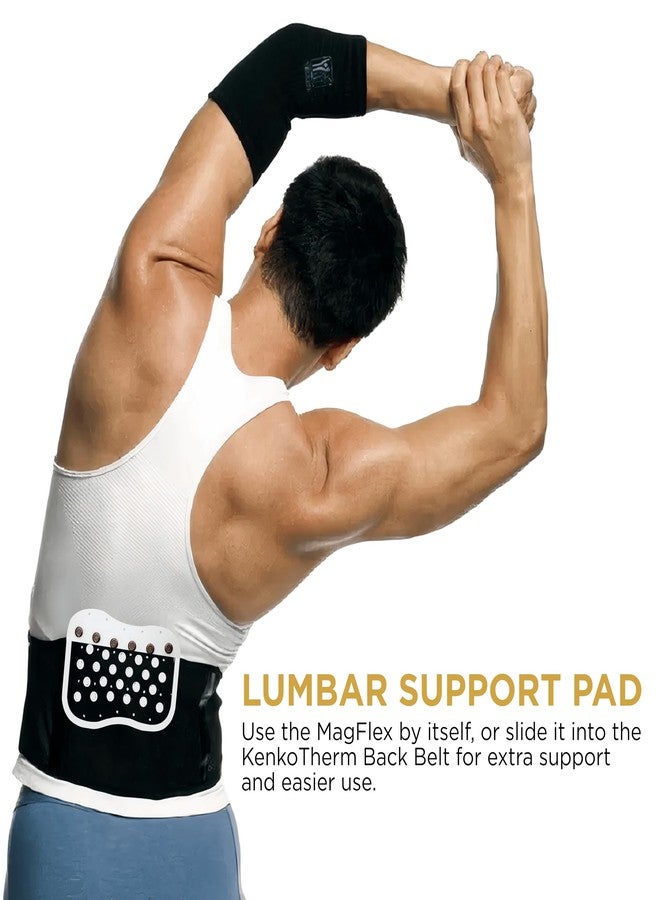 Goodscious Lower Back Support for Nikken Kenko MagFlex 14471, Use w/ Kenko Therm Back Belt for Posture Corrector, Magnet Care for Neck & Lumbar Pain, Lumbar Brace Magnetic Therapy Pad & Office Chair Support - Image 2